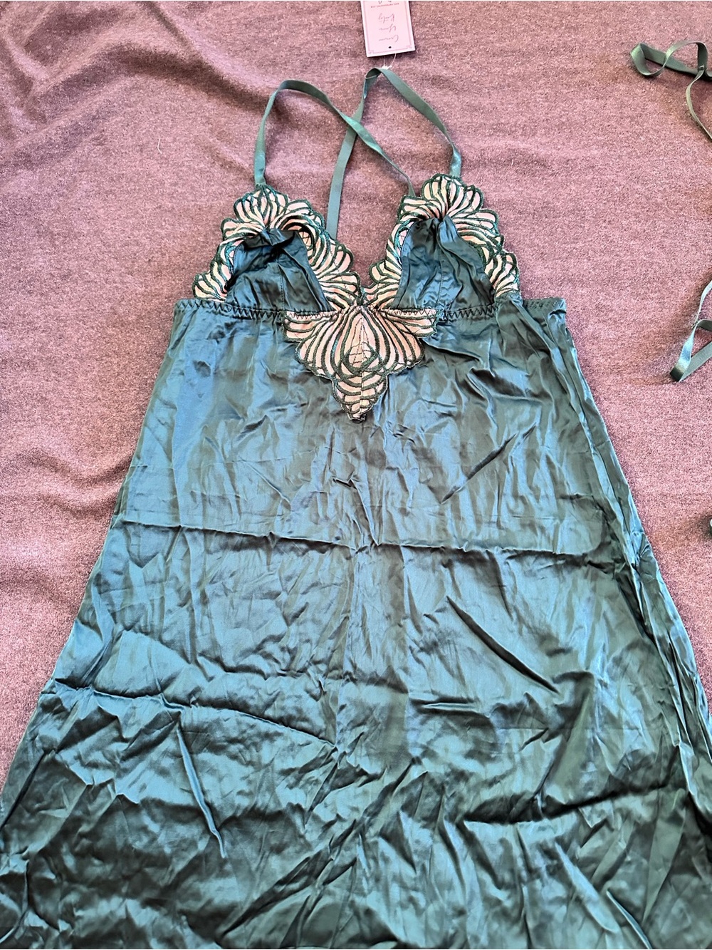 Empress Mimi - queen of cups 4 pc empress set. NWT. Emerald green & gold. M & XL - Picture 6 of 11